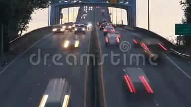西雅图520号高速公路交通时间推移桥